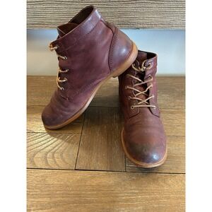 Kodiak Bralorne Boots Women Size 8 Burgundy KD419199RDX Leather Ankle Lace Up